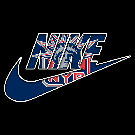 New York Rangers Nike logo vinyl decal